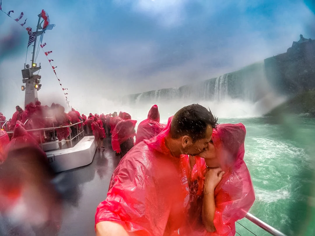 Helicopter over Niagara Falls