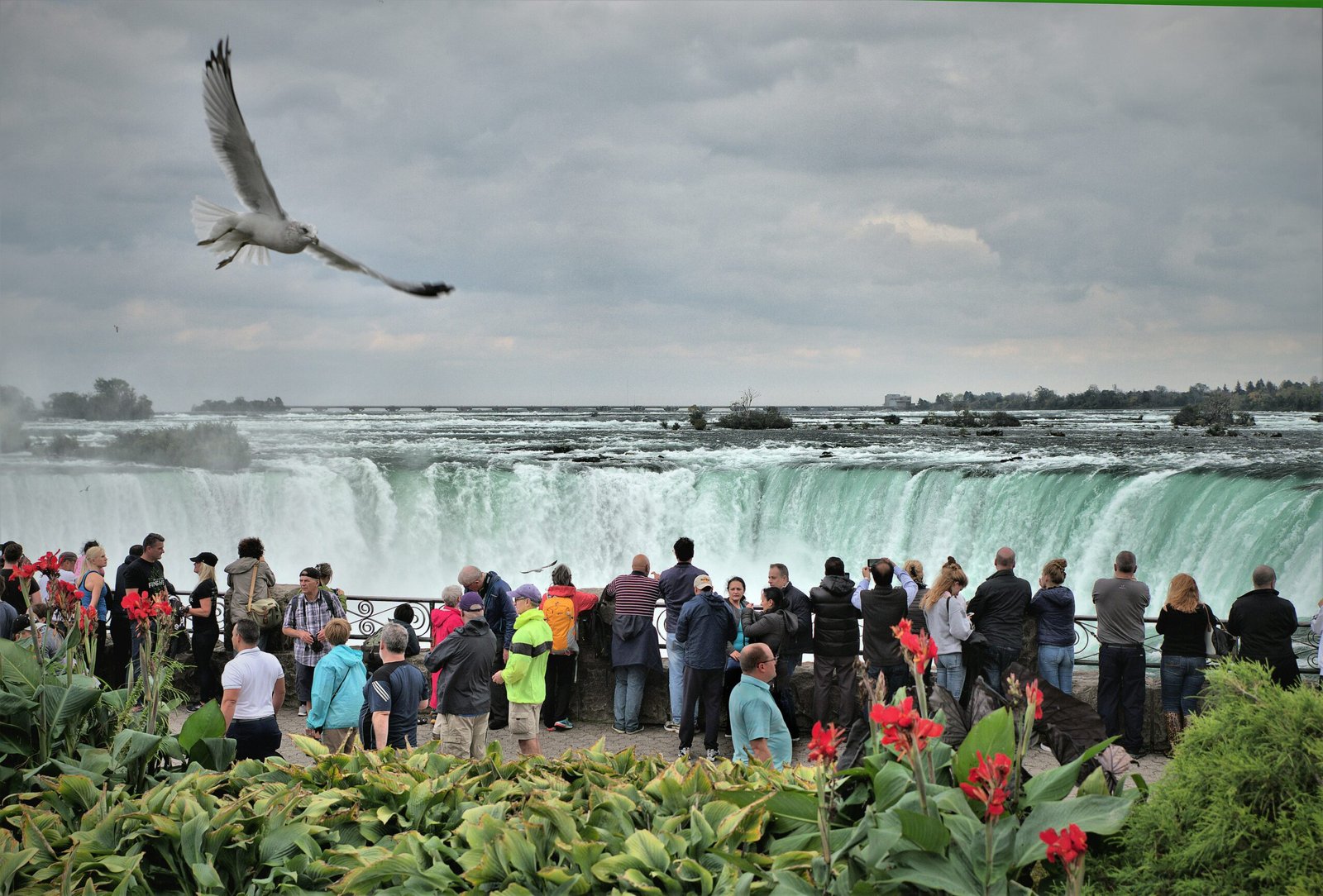 Helicopter over Niagara Falls